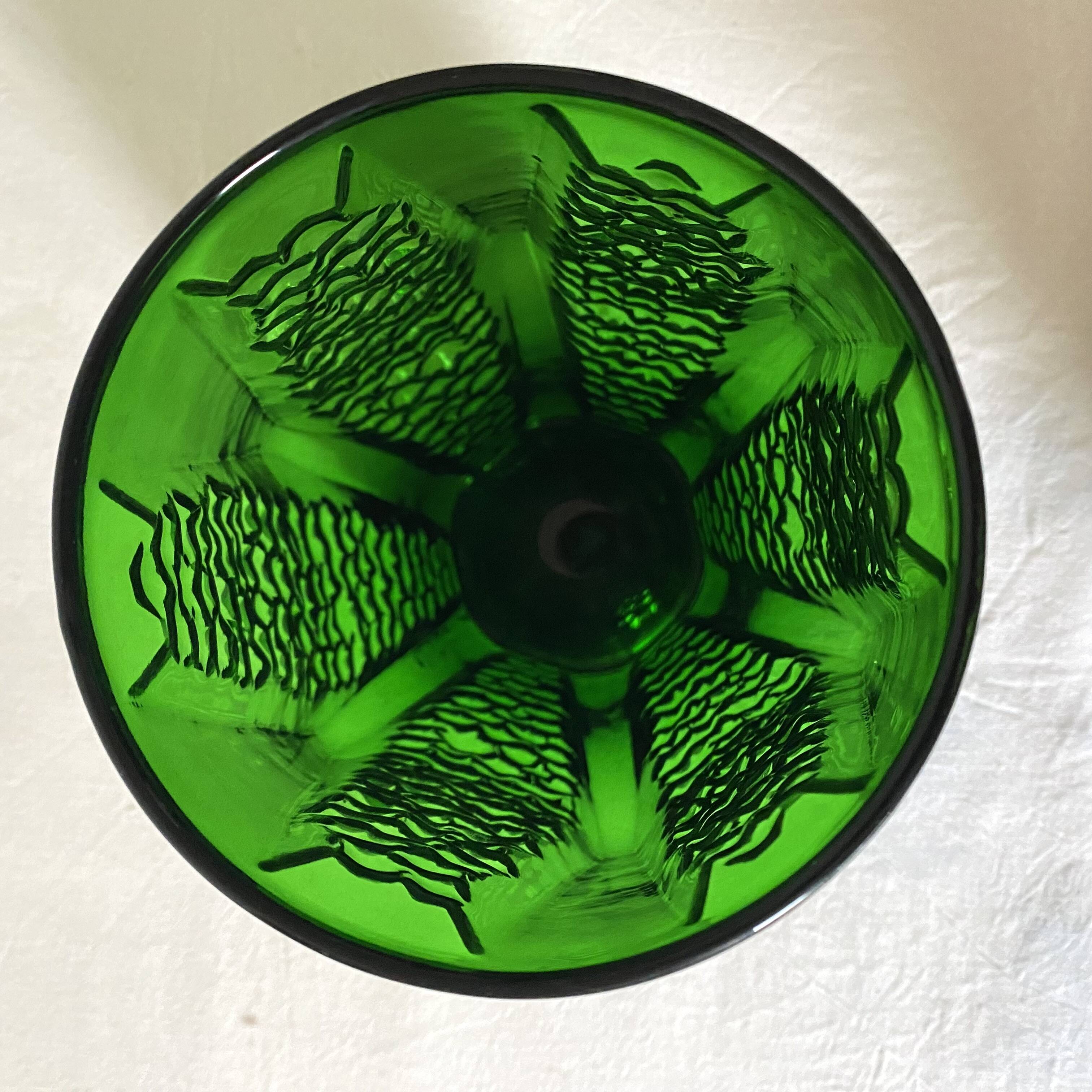 Large Art Deco glass vase 34 cm