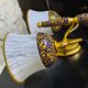 Applique double neuve ( Le Porcellane Florence ) Porcelaine & Or