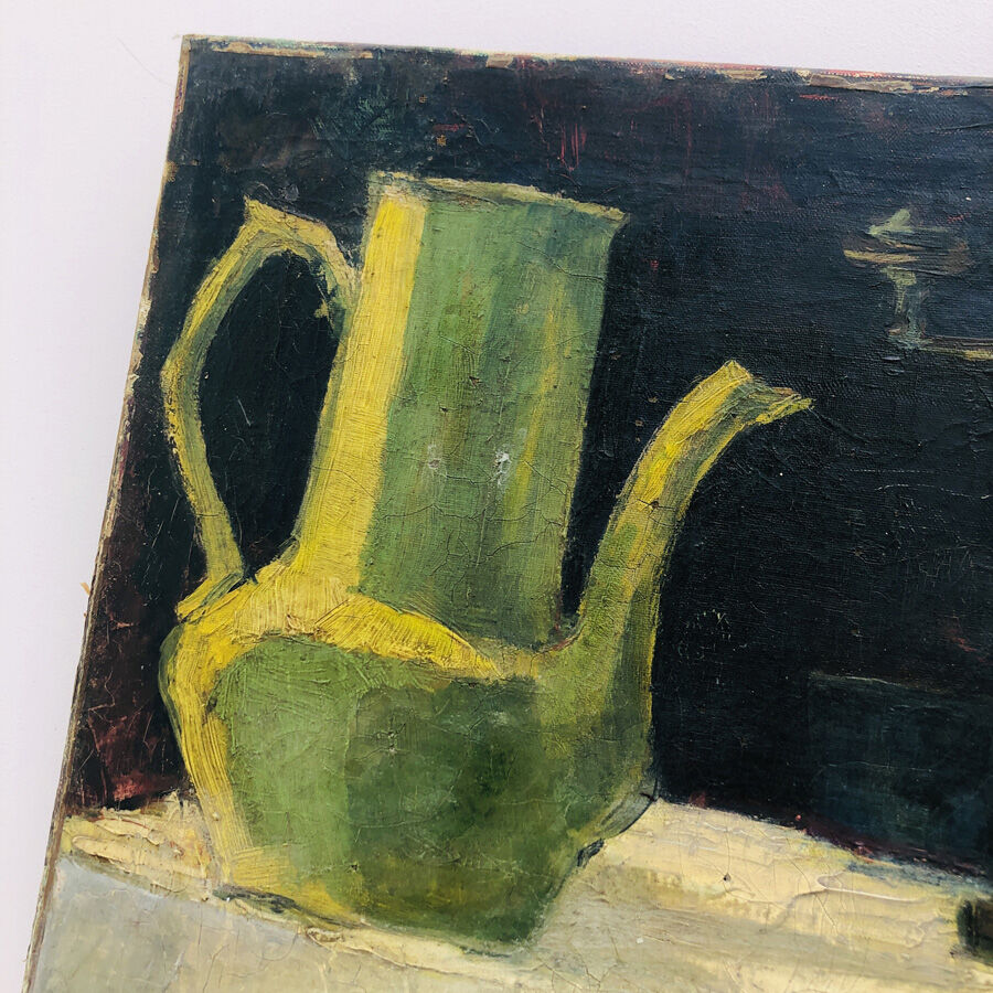 Painting 1954 "Still life" signed L.Bonamy