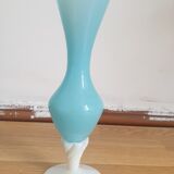 Vase opaline bleu