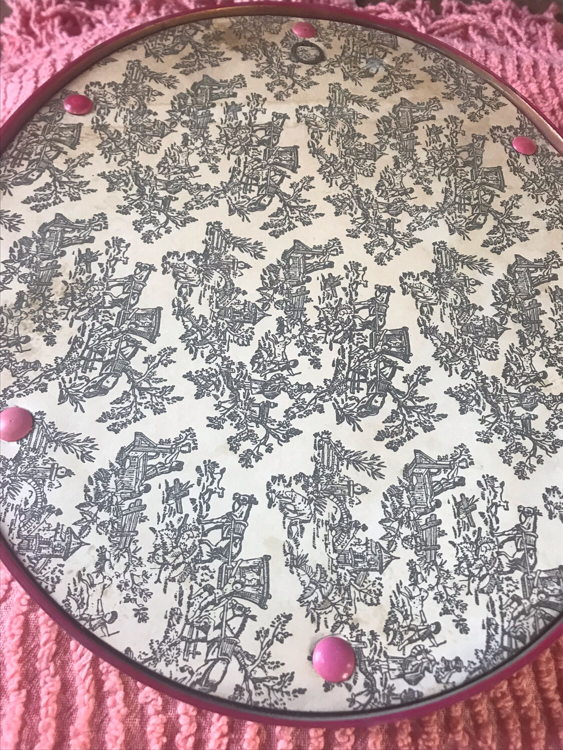 Vintage curved glass frame