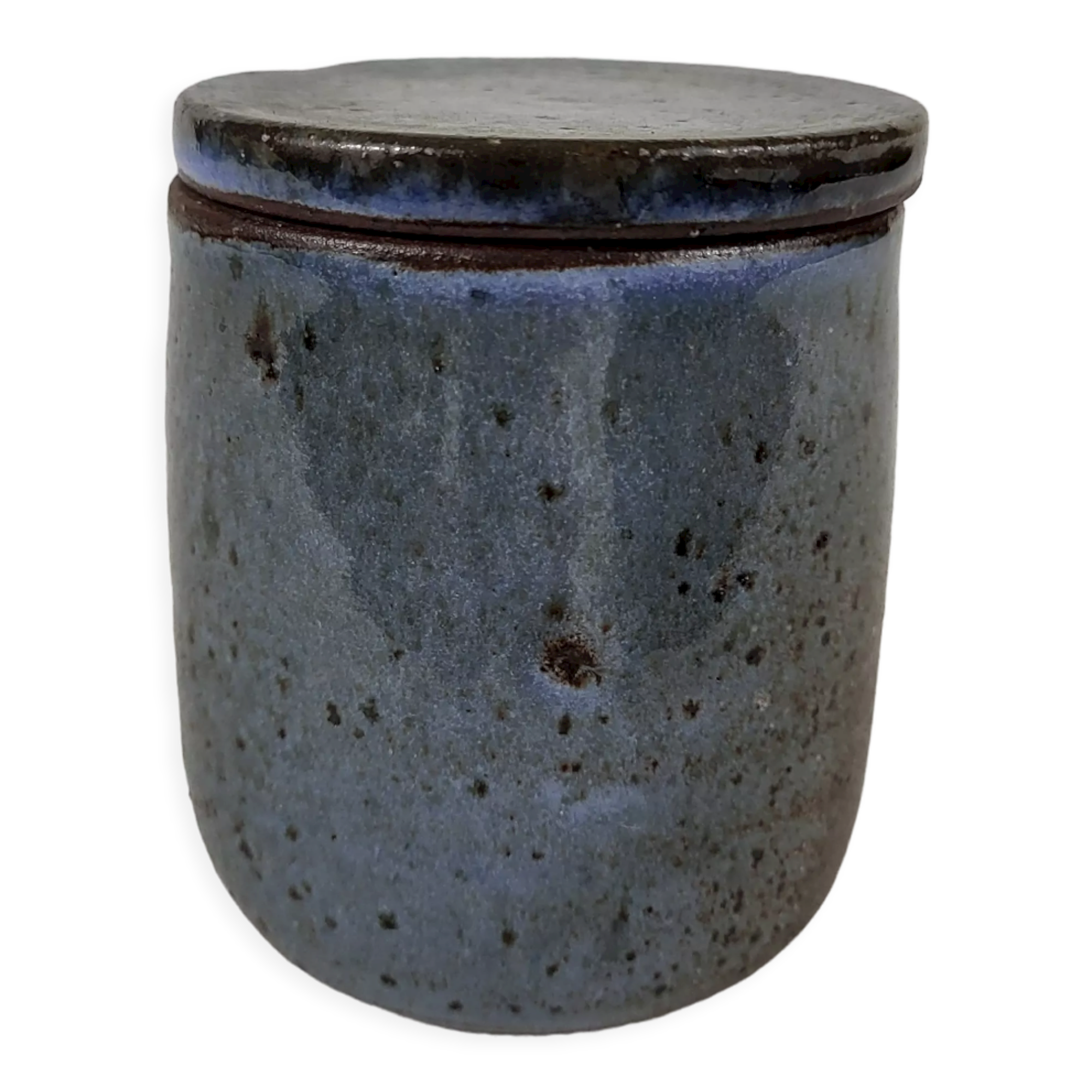 Covered pot in stoneware Jeanne and Norbert Pierlot Ratilly Puisaye