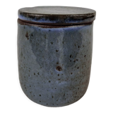 Covered pot in stoneware Jeanne and Norbert Pierlot Ratilly Puisaye