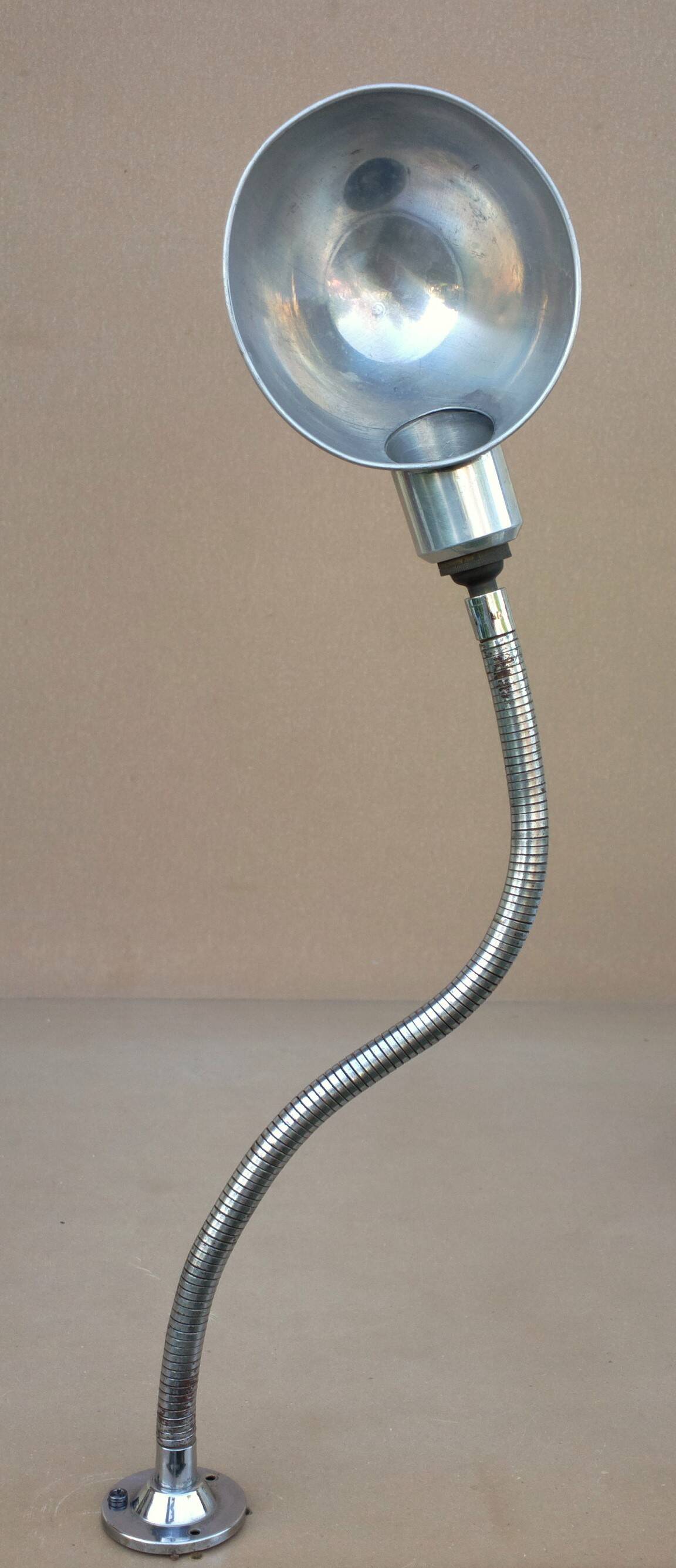 Jumo workshop lamp factory articulated by flexible aluminum vintage old lamp