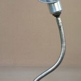 Lampe jumo d'atelier usine articulée par flexible alu vintage ancienne old lamp