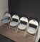 Serie de 4 chaises pliante métallique