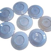 Old Salins earthenware dessert or cheese plates x 8