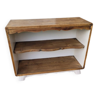 Meuble de rangement, bibliothèque en bois massif