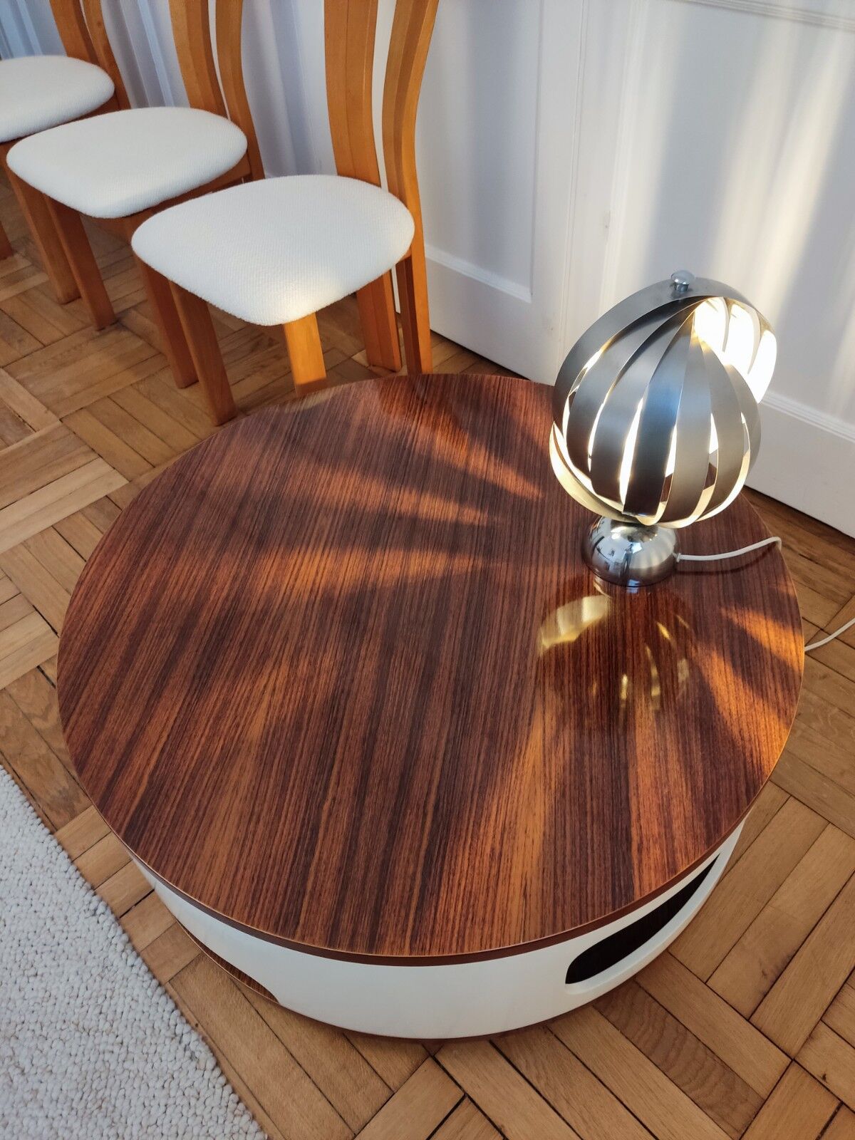 lacquered wood bar/coffee table - Italy 70s