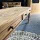 Old 19th century oak farm table