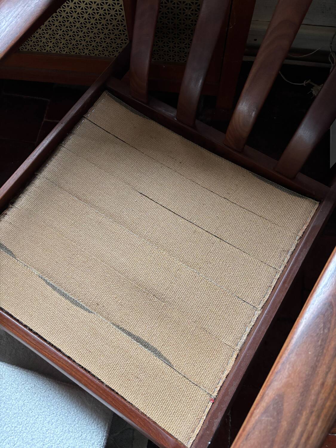 Pair of Scandinavian teak armchairs