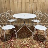 Salon de jardin en fer forgé