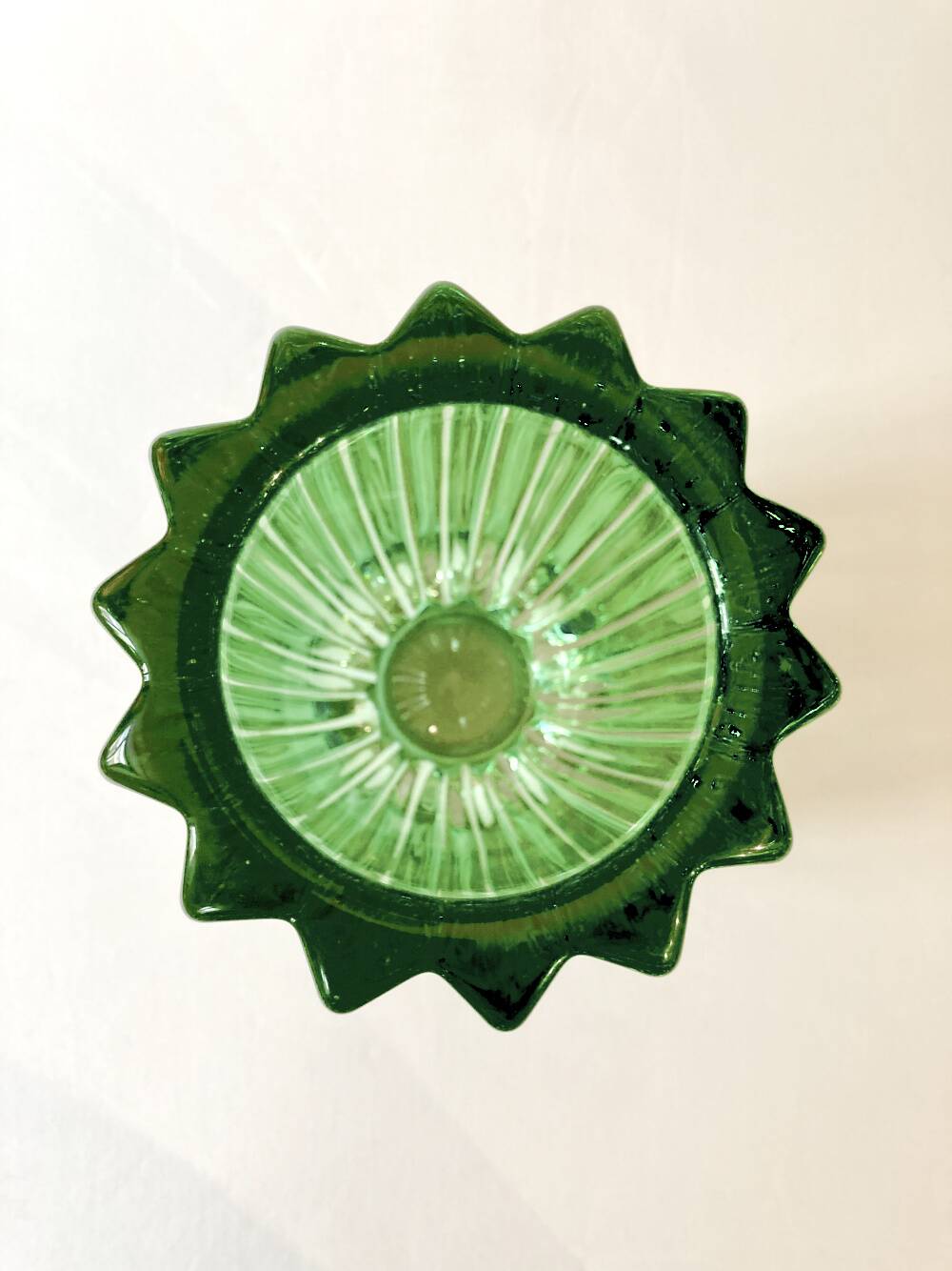 Glass vase signed Pierre D'Avesn, 1950s