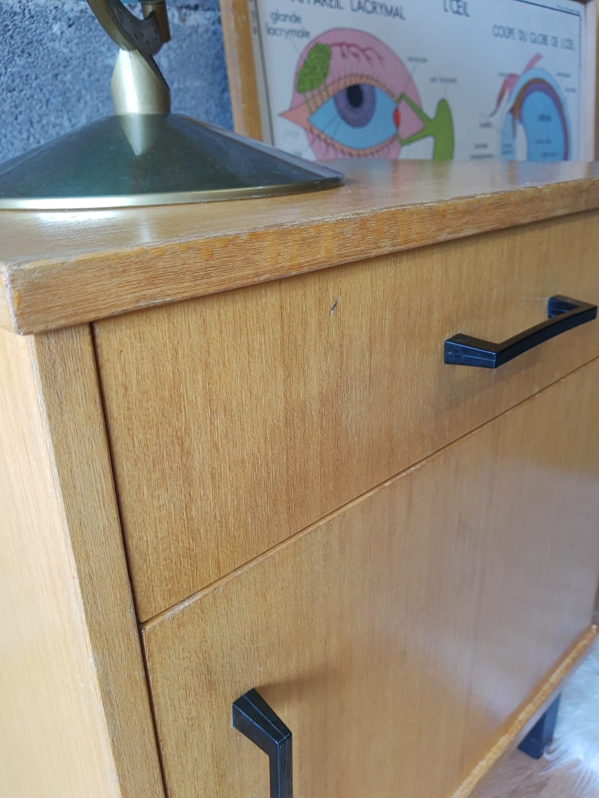 Bedside table 50s-60s - vintage