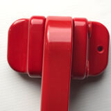 Porte serviette plastique rouge 1980