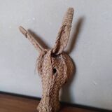Horse woven straw mask