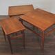 Nesting tables in walnut, heritage, united states, 1958