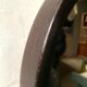 Vintage Scandinavian round wall mirror