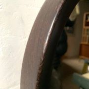 Vintage Scandinavian round wall mirror