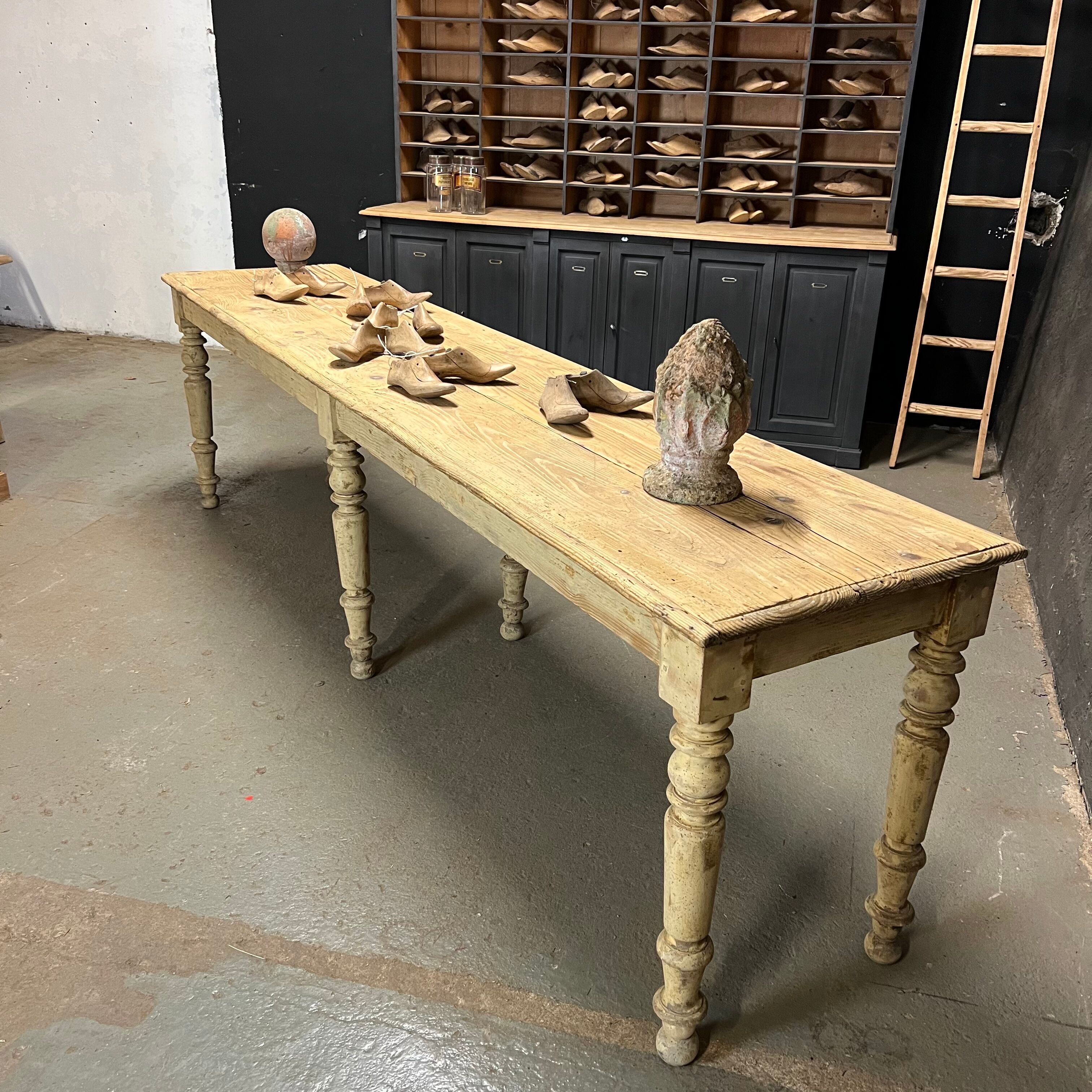 Patinated nineteenth clothier table