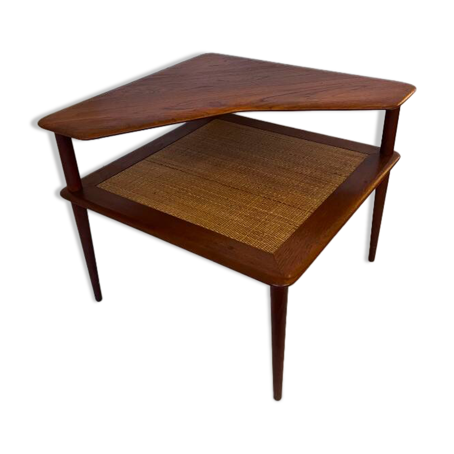 Corner coffee table by Peter Hvidt and Orla Mølgaard-Nielsen