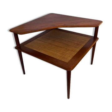 Corner coffee table by Peter Hvidt and Orla Mølgaard-Nielsen