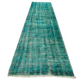 Vintage distressed turkish rug runner