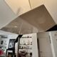 Lampadaire Guzzini "Mattonella", base en marbre Mondrago, 1970