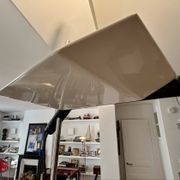Guzzini "Mattonella" floor lamp, Mondrago marble base, 1970