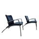 Set 2 postmodern tubular Sit easy chair Kebe Denmark 1980s