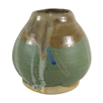 Signed sandstone vase