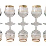 Set of 10 vintage alcohol glasses