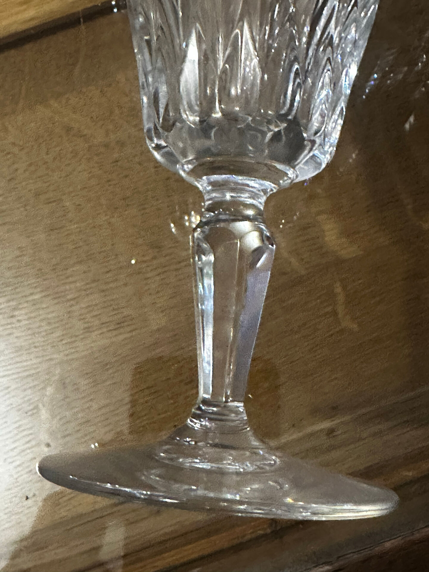 12 Baccarat champagne flutes model Carcassonne - stamped