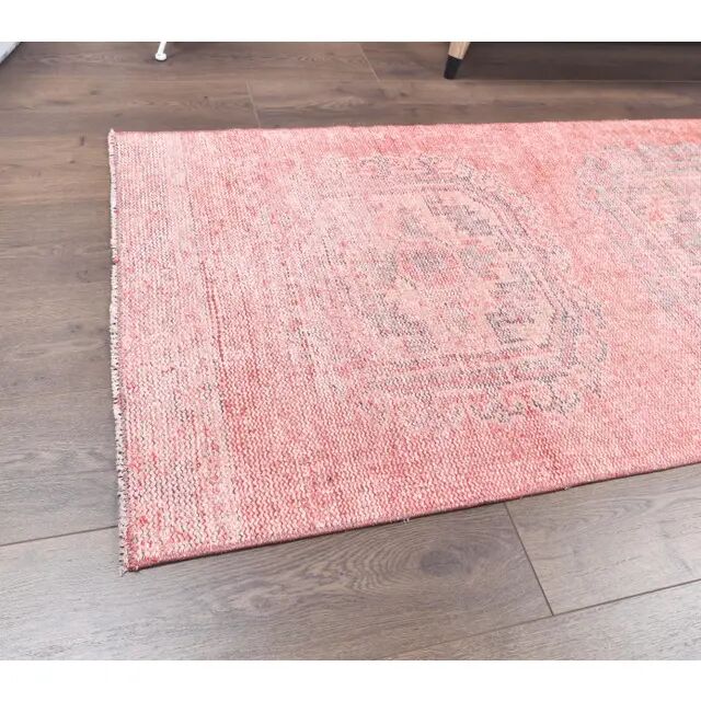 1970s Turkish Demirci hand-knotted runner 81x335