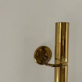 Pair of vintage XL adjustable brass wall lights, France 1970