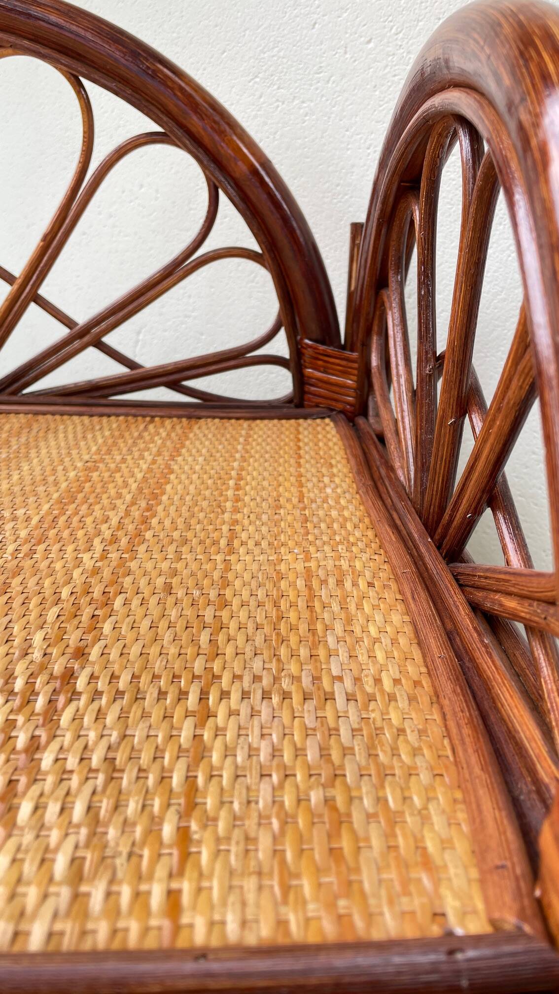 Vintage Willow and Rattan Library