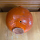 Old lamp base vallauris terracotta orange glazes vintage #e4
