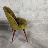 Vintage moumoute chair set