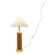 Vintage bamboo and brass table lamp - 1980s