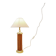 Vintage bamboo and brass table lamp - 1980s