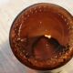 Old vintage old smoked amber apothecary pot 22 cm