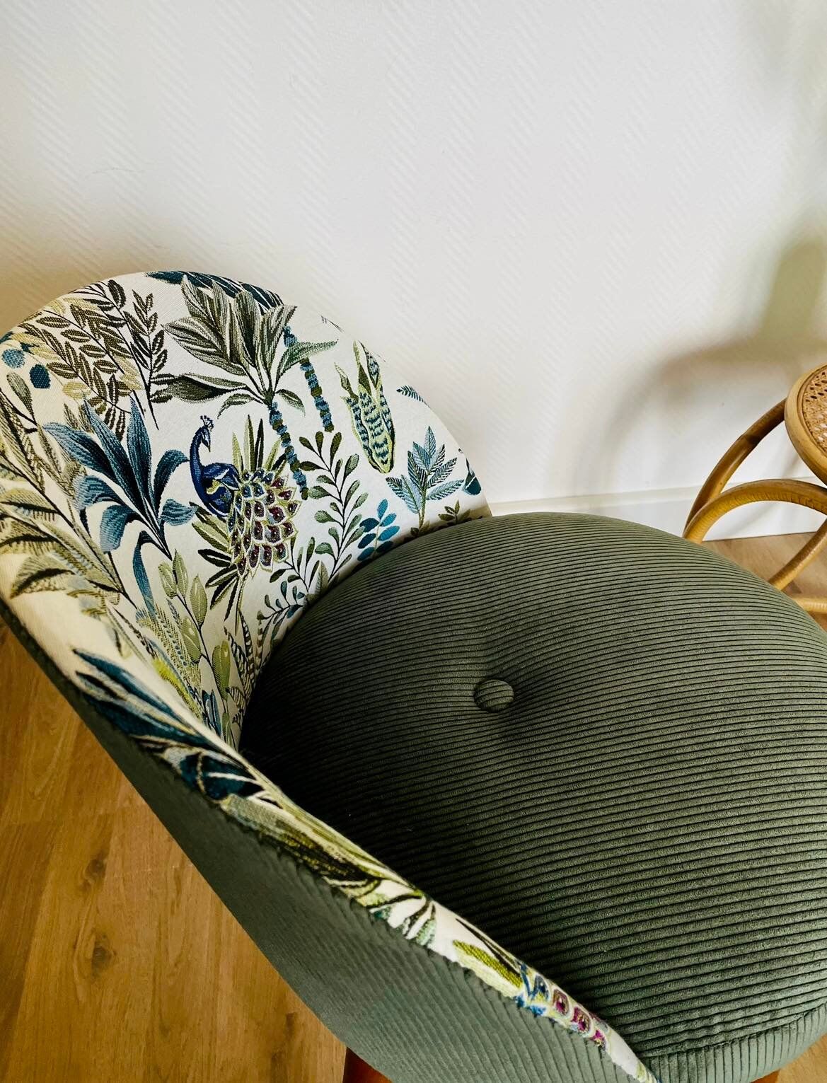 Cocktail Chair, Green Velvet