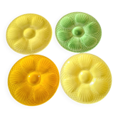 Digoin Sarreguemines oyster plates in slip