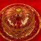 cheese bell or mignardises with old glass top