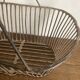 Country wrought iron harvest basket 1930