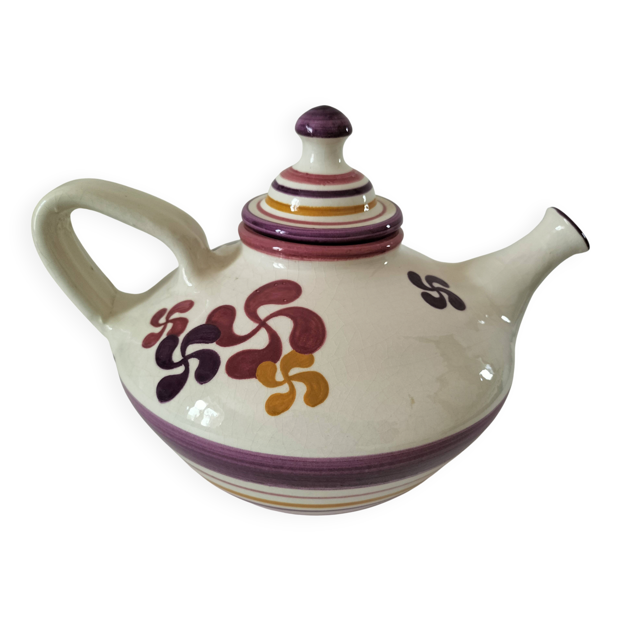 Large Basque teapot Goicoechea – Basque cross decoration