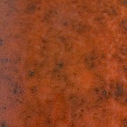 Table de bistrot vintage céramique rouge orangé