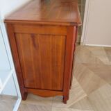 Rustic buffet in Louis XV-Regency style, dovetailed, cherry wood finish, solid wood.