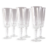 6 champagne flutes