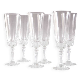 6 flutes champagne